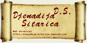 Đenadija Sitarica vizit kartica